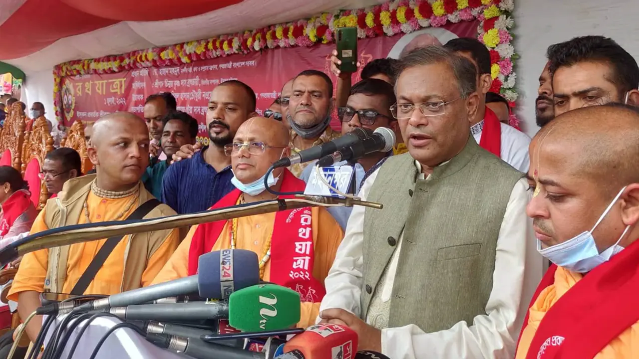 সাম্প্রদায়িকতার ট্যাবলেট এখন আর চলে না : হাছান মাহমুদ