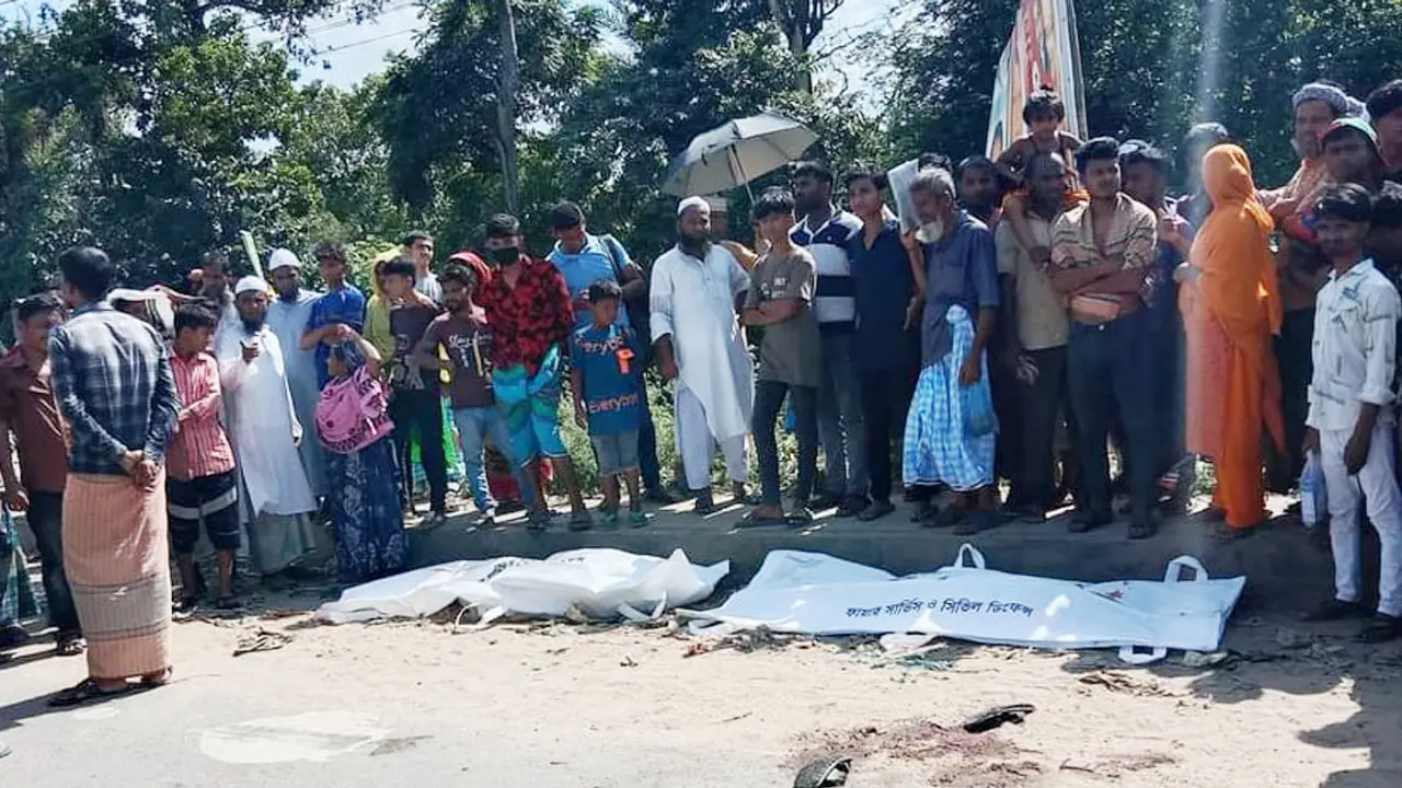 ময়মনসিংহে ট্রাকচাপায় অন্তঃসত্ত্বা স্ত্রী, স্বামী ও মেয়ে নিহত