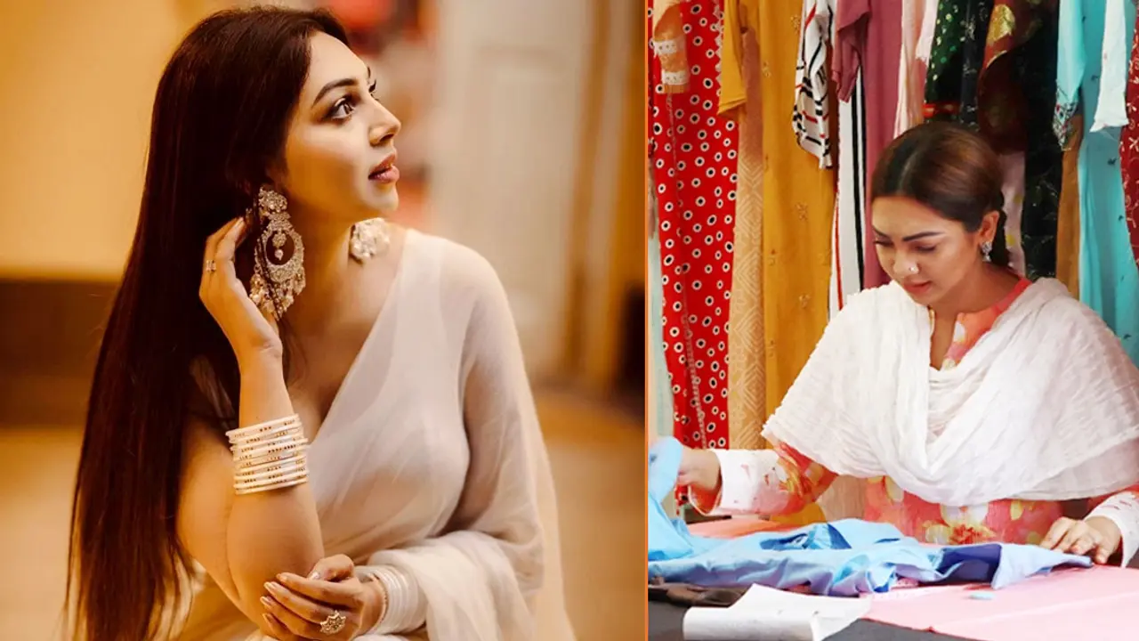 দর্জি হলেন প্রভা, সেলাই করছেন জামা