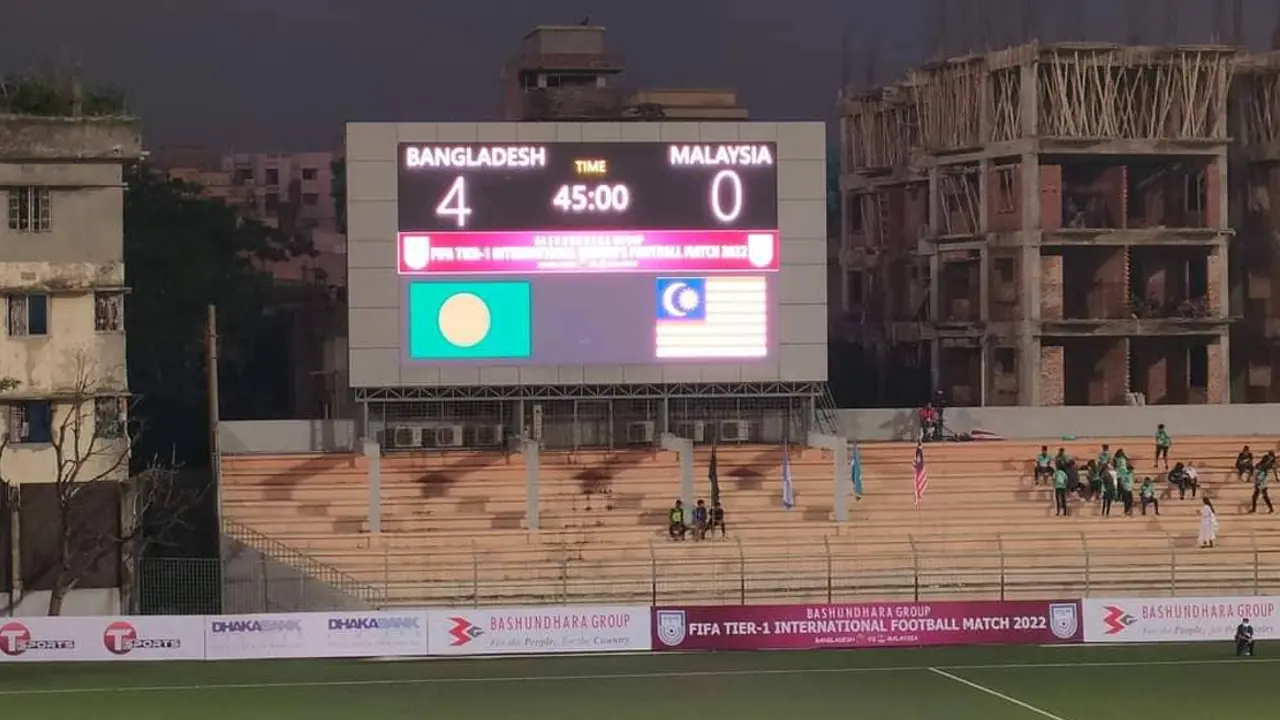 ৪ গোলে এগিয়ে বাংলাদেশ