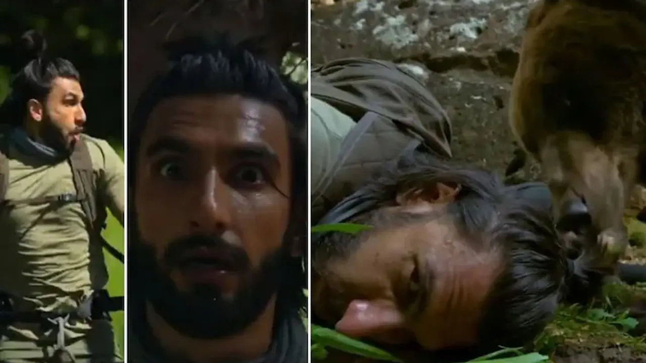 ভাল্লুকের তাড়া খেয়ে এ কী হাল রণবীরের!