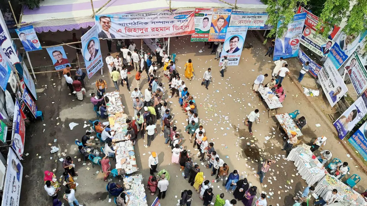 ডিইউজের ভোটগ্রহণ শেষ, চলছে গণনা