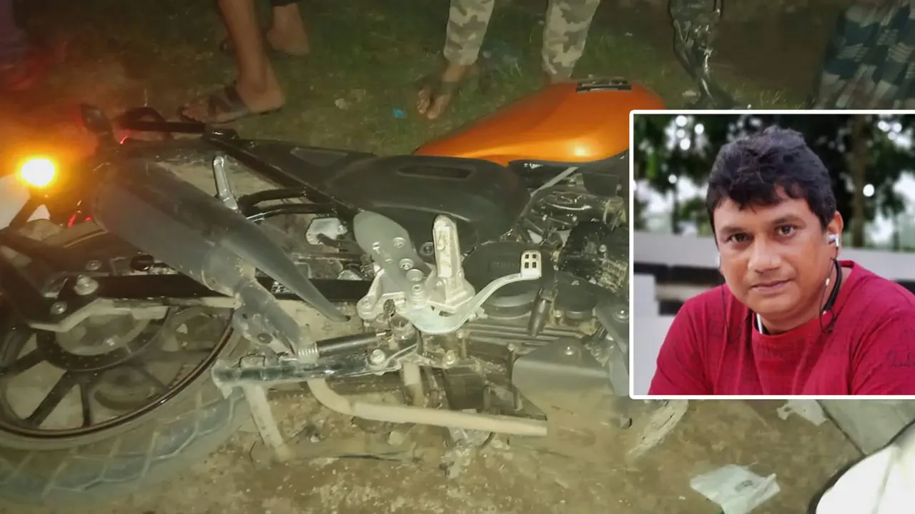 কানে ছিল হেডফোন, মোটরসাইকেল থামিয়ে পেছনে তাকাতেই ট্রেনের ধাক্কা