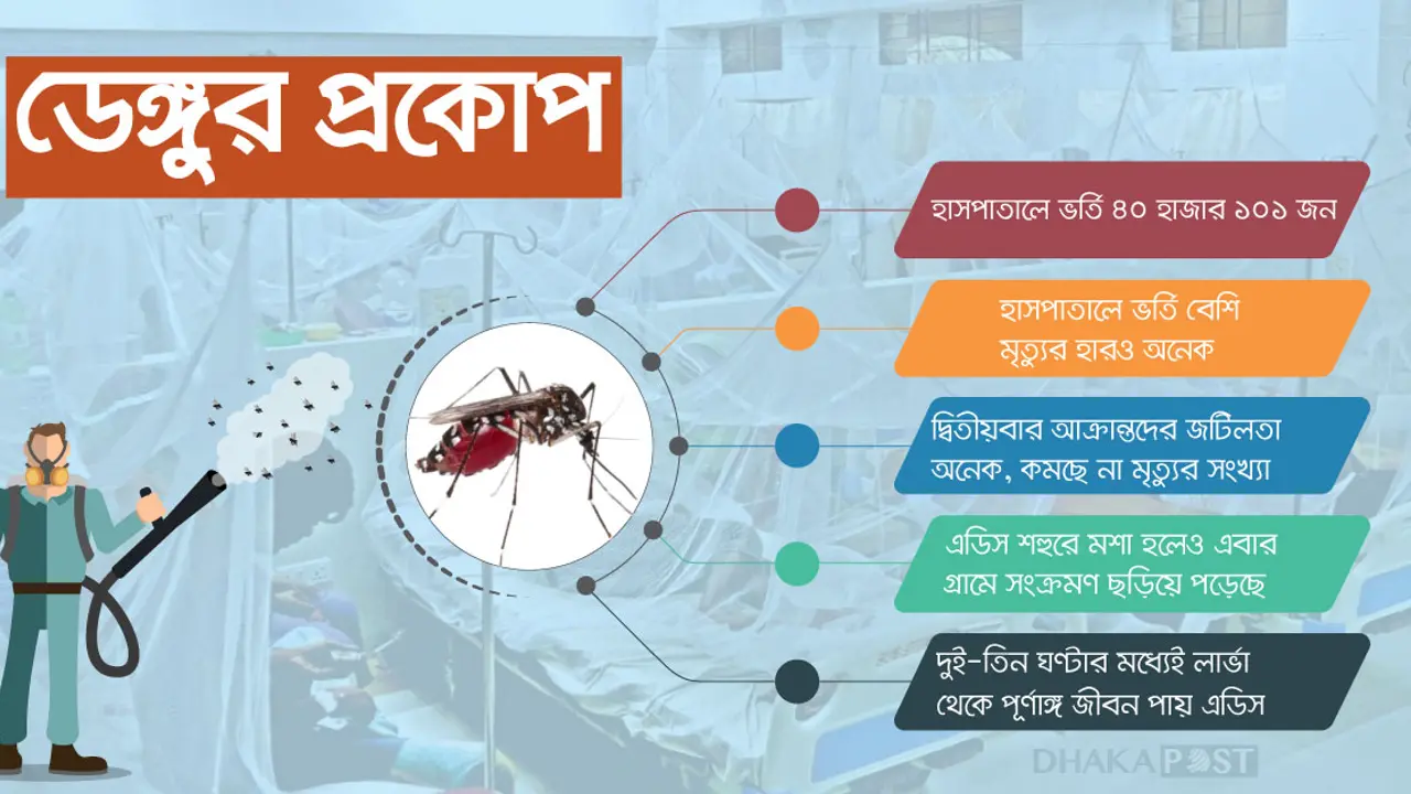 দ্বিতীয়বার ডেঙ্গু আক্রান্তে তীব্র জটিলতা, মৃত্যুও বেশি