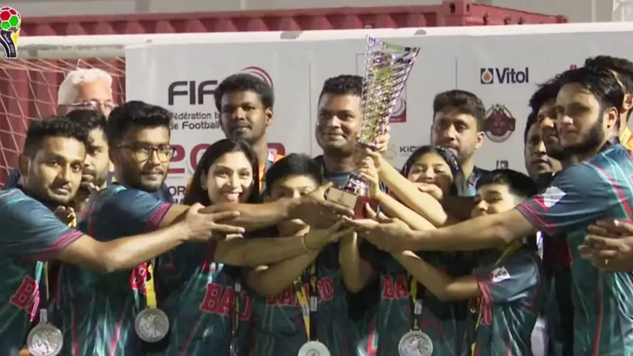 বিশ্ব কর্পোরেট ফুটবলে বাংলাদেশ রানার্সআপ