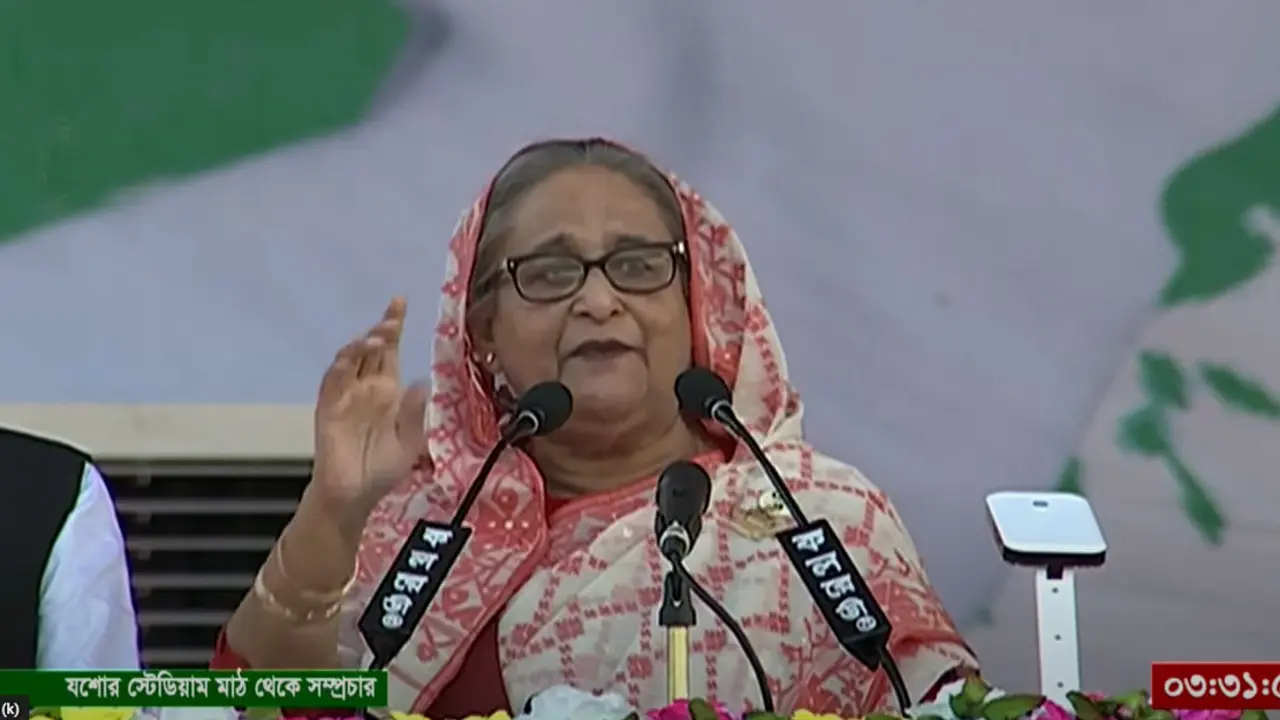 রক্ত আর হত্যা ছাড়া বিএনপি কিছুই দিতে পারেনি : প্রধানমন্ত্রী