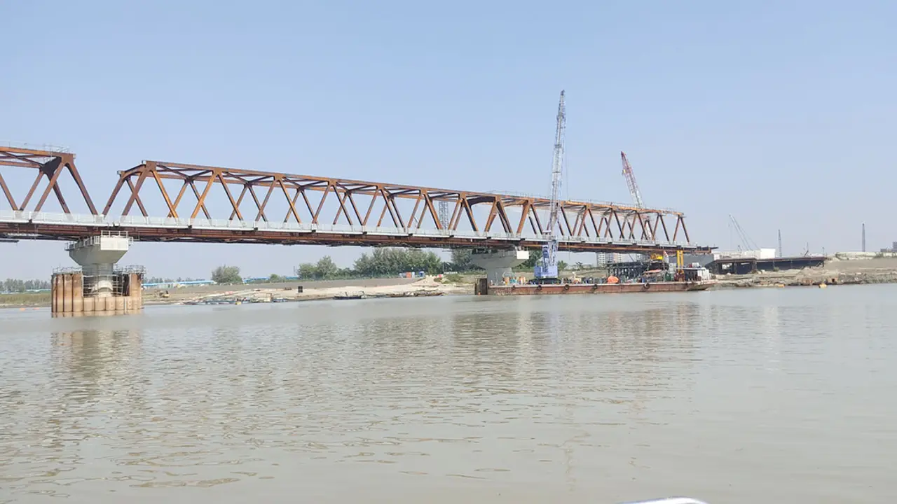 বঙ্গবন্ধু শেখ মুজিব রেল সেতুর কাজের অগ্রগতি ৪৬ শতাংশ