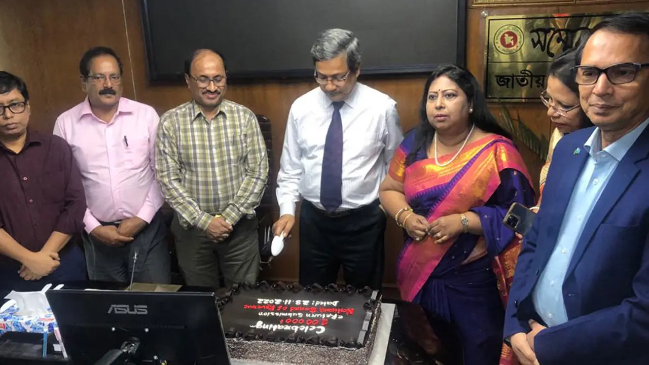 অনলাইন রিটার্নে লাখের নতুন মাইলফলকে এনবিআর
