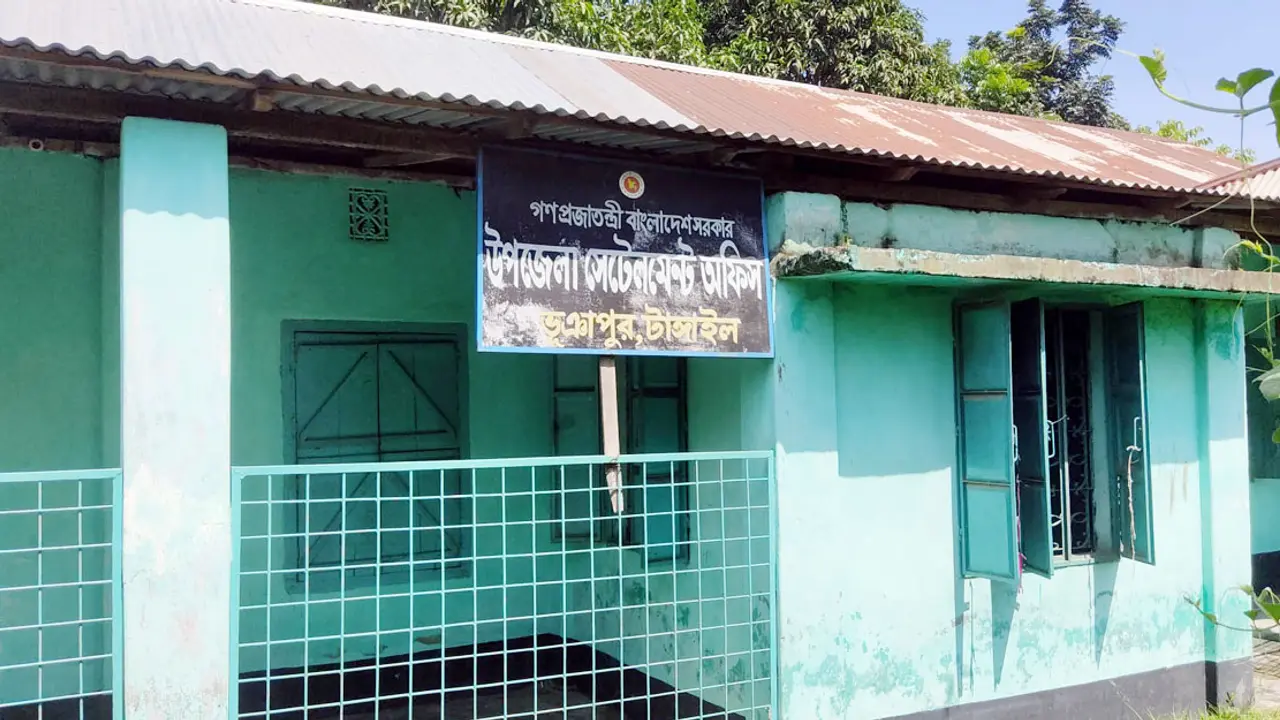 চেইনম্যান-নাইটগার্ড দিয়ে চলছে উপজেলা সেটেলমেন্ট অফিস