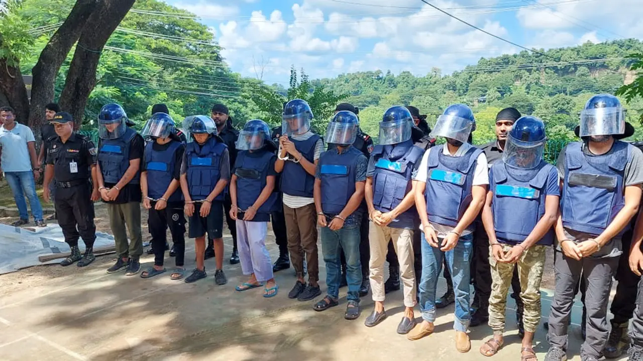 রাঙ্গামাটিতে গ্রেপ্তার ৭ জঙ্গি ও তিন কেএনএফ সদস্য কারাগারে