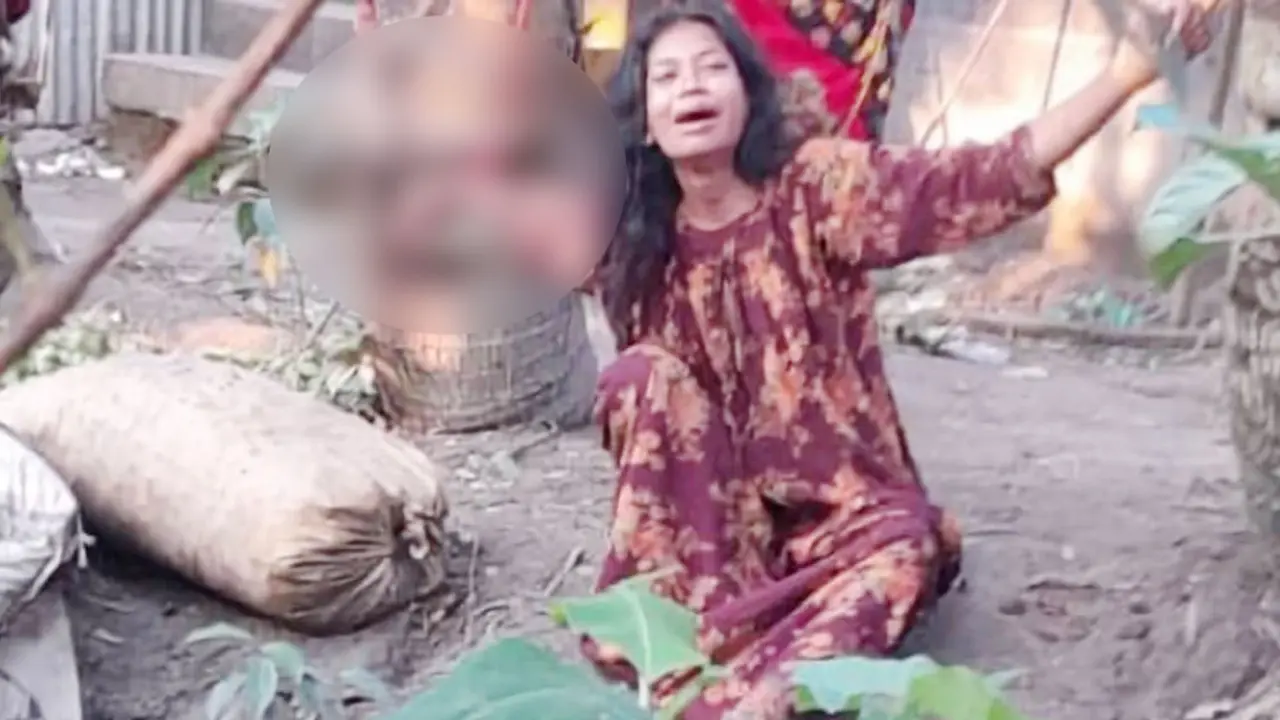 গৃহবধূকে গাছের সঙ্গে বেঁধে নির্যাতনের ছবি ফেসবুকে, শাশুড়ি আটক
