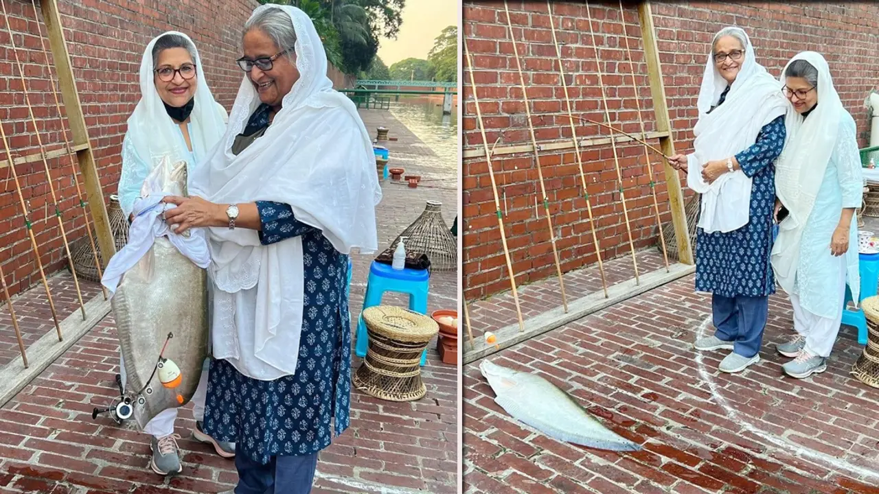 প্রধানমন্ত্রীর বড়শিতে ধরা পড়ল বড় চিতল