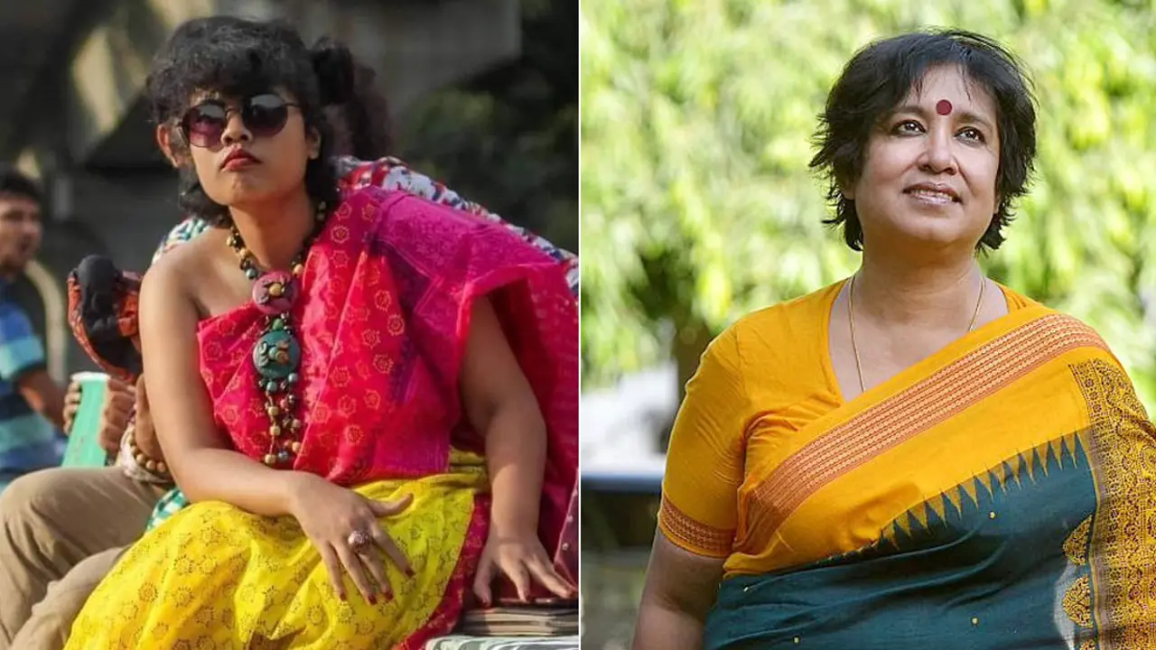 আমি এই ব্লাউজবিহীন শাড়ি পরা সাহসী মেয়েটিকে স্যালুট দিচ্ছি