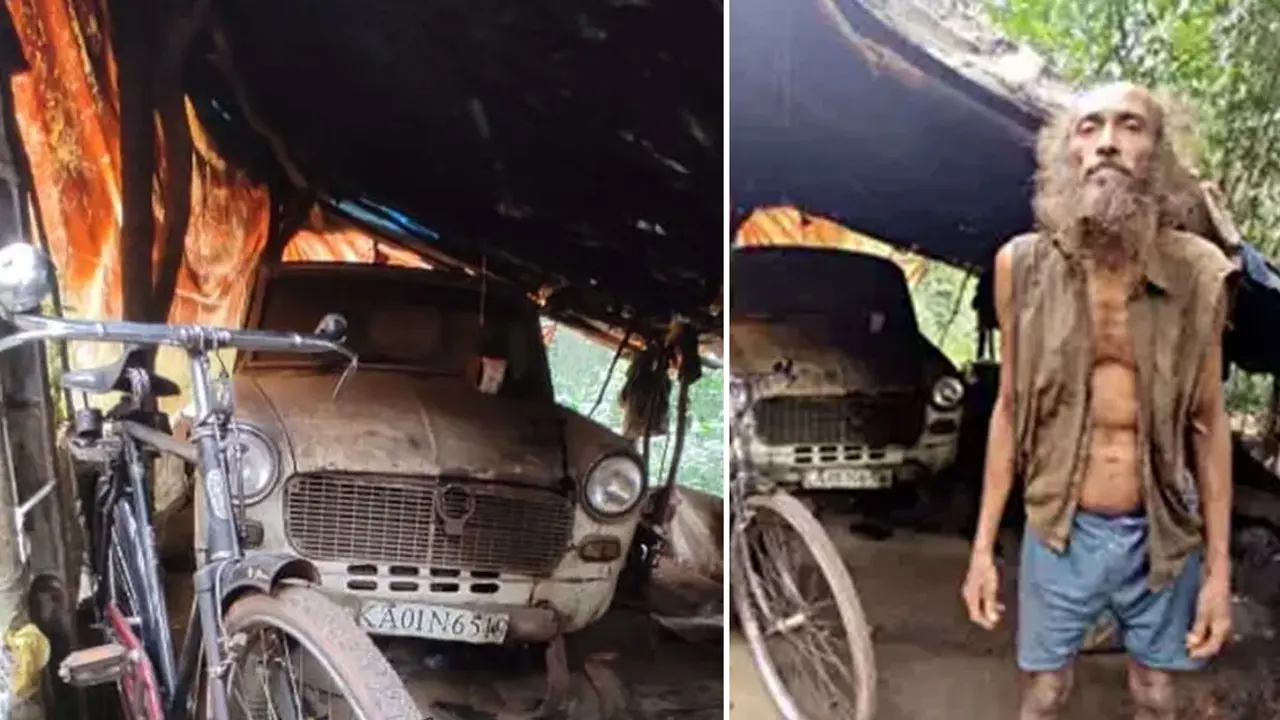 গাড়িকে বানালেন বাড়ি, জেদ করে ১৭ বছর ধরে থাকেন জঙ্গলে