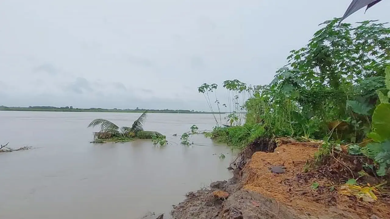 নদীতে জিও ব্যাগ ফেলেও ঠেকানো যাচ্ছে না ভাঙন