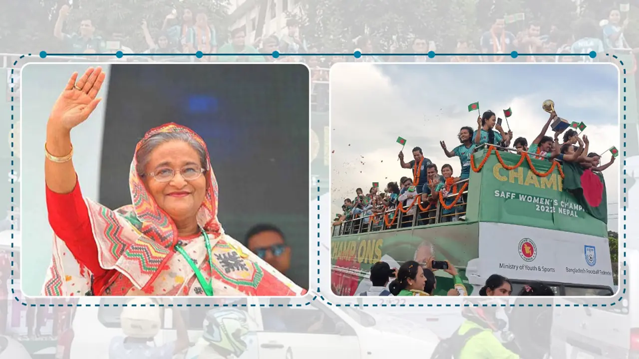 সাফ জয়ী নারী ফুটবলারদের পুরস্কৃত করবেন প্রধানমন্ত্রী