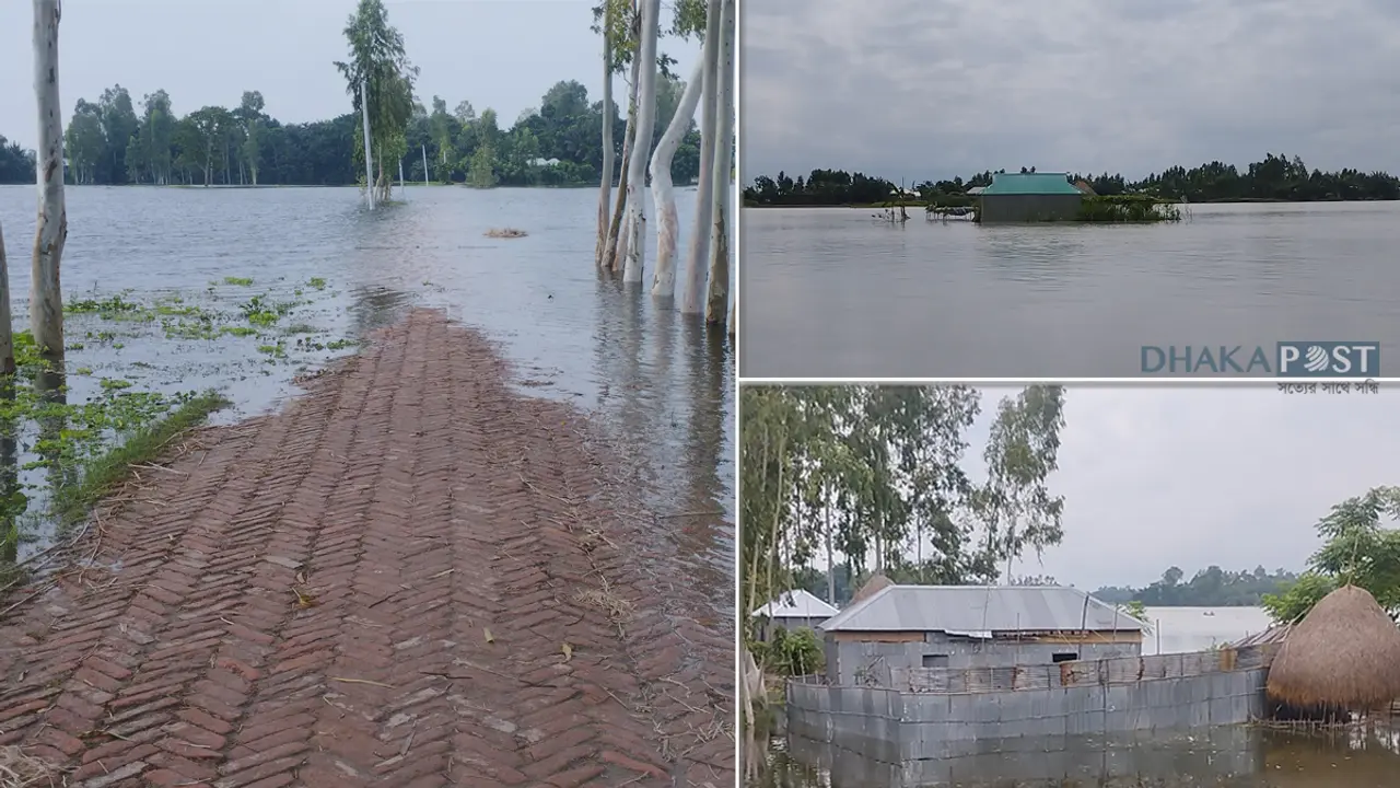 ভাঙন আতঙ্ক কাটছে না তিস্তা পাড়ের মানুষের