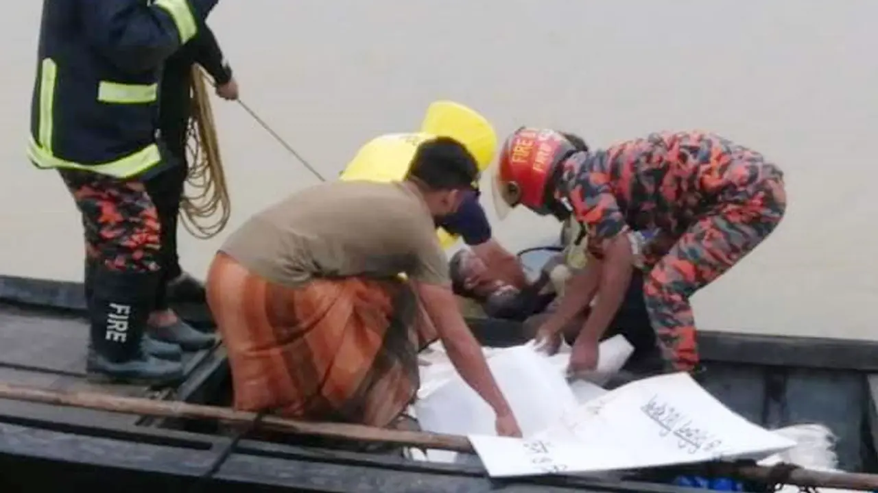 সেতু ভেঙে ট্রাক খালে, চালক ও হেলপারের মরদেহ উদ্ধার