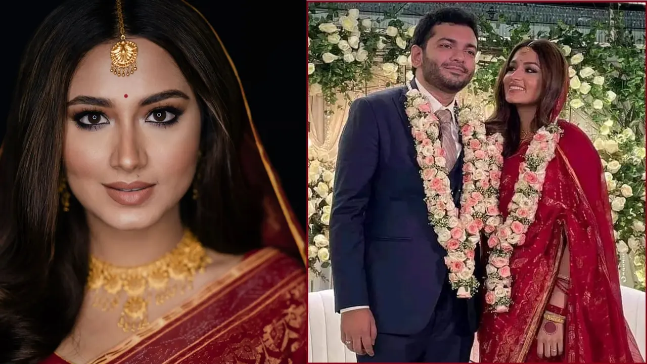 প্রকাশ্যে স্বামীর সঙ্গে তাসনিয়া ফারিণের ছবি