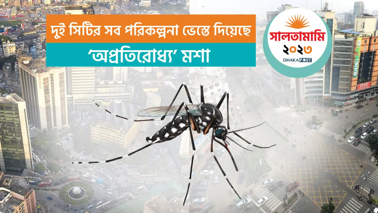 ‘অপ্রতিরোধ্য’ মশা, কামান দাগিয়েও ফলাফল ‘শূন্য’