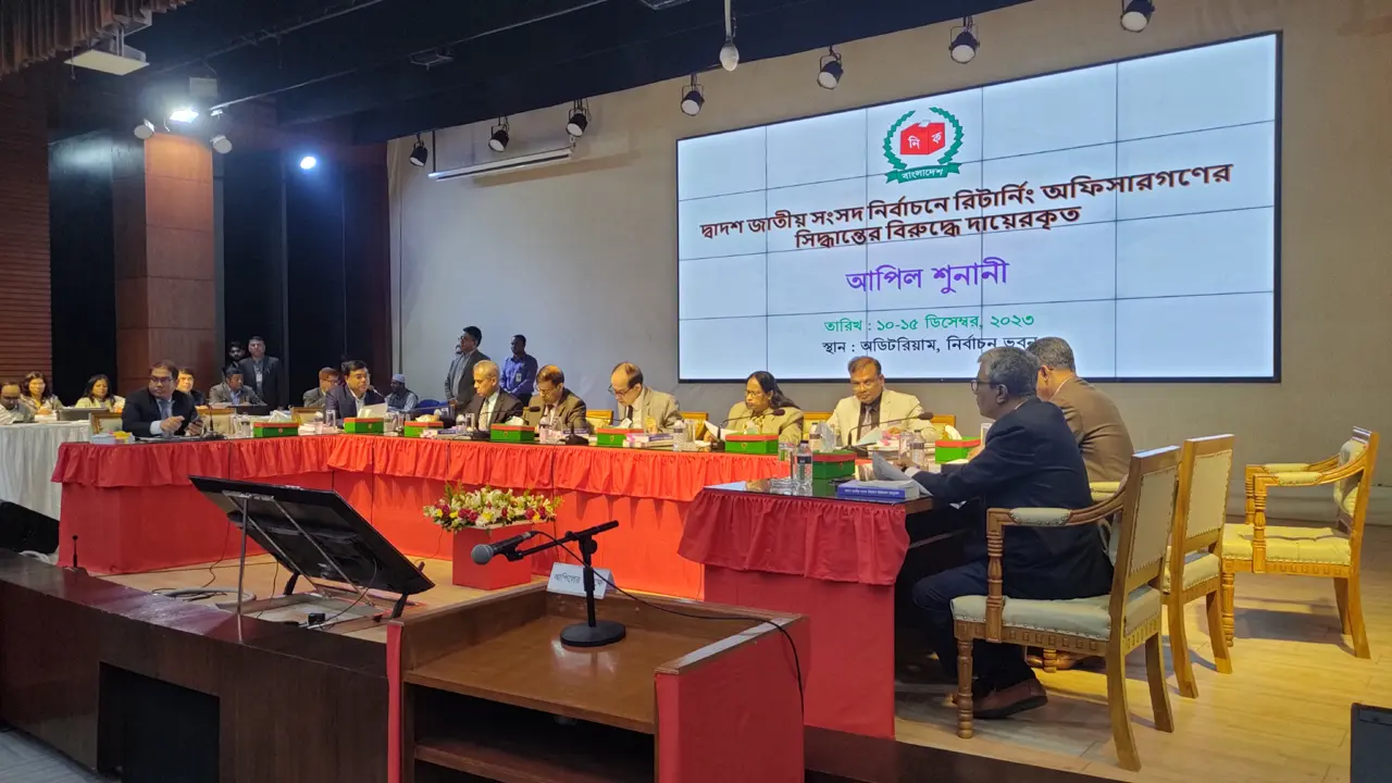১ম পর্বে ৫৯ আপিল শুনানি: প্রার্থিতা ফিরে পেলেন ২৮ জন, নামঞ্জুর ২৬