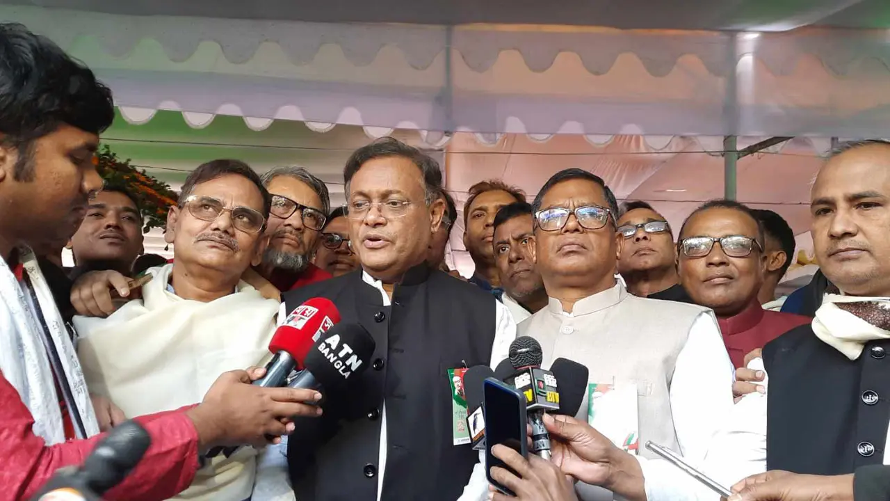বিএনপি আজকের নব্য হানাদার হিসেবে আবির্ভূত হয়েছে : হাছান মাহমুদ