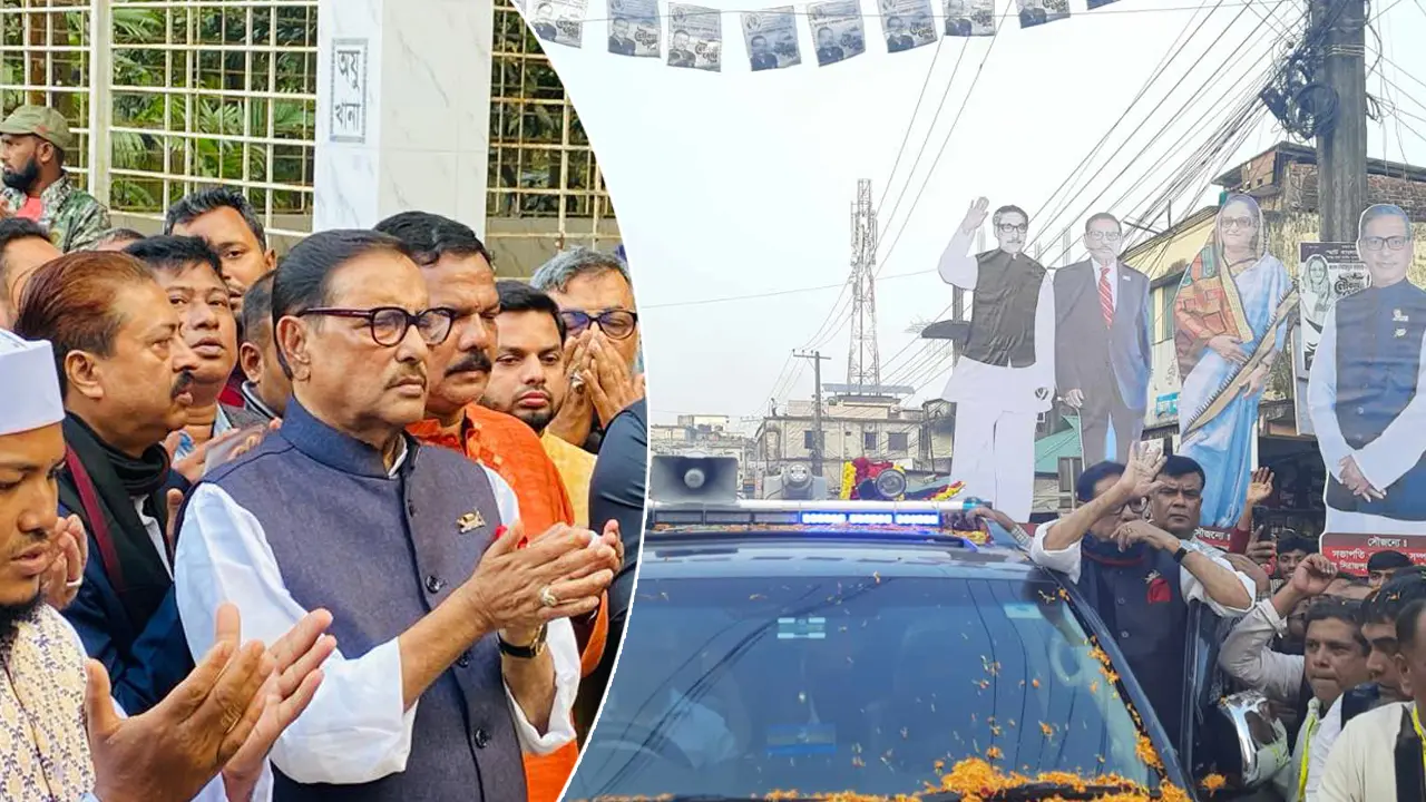 বাবা-মায়ের কবর জিয়ারতের মধ্য দিয়ে ওবায়দুল কাদেরের প্রচারণা শুরু