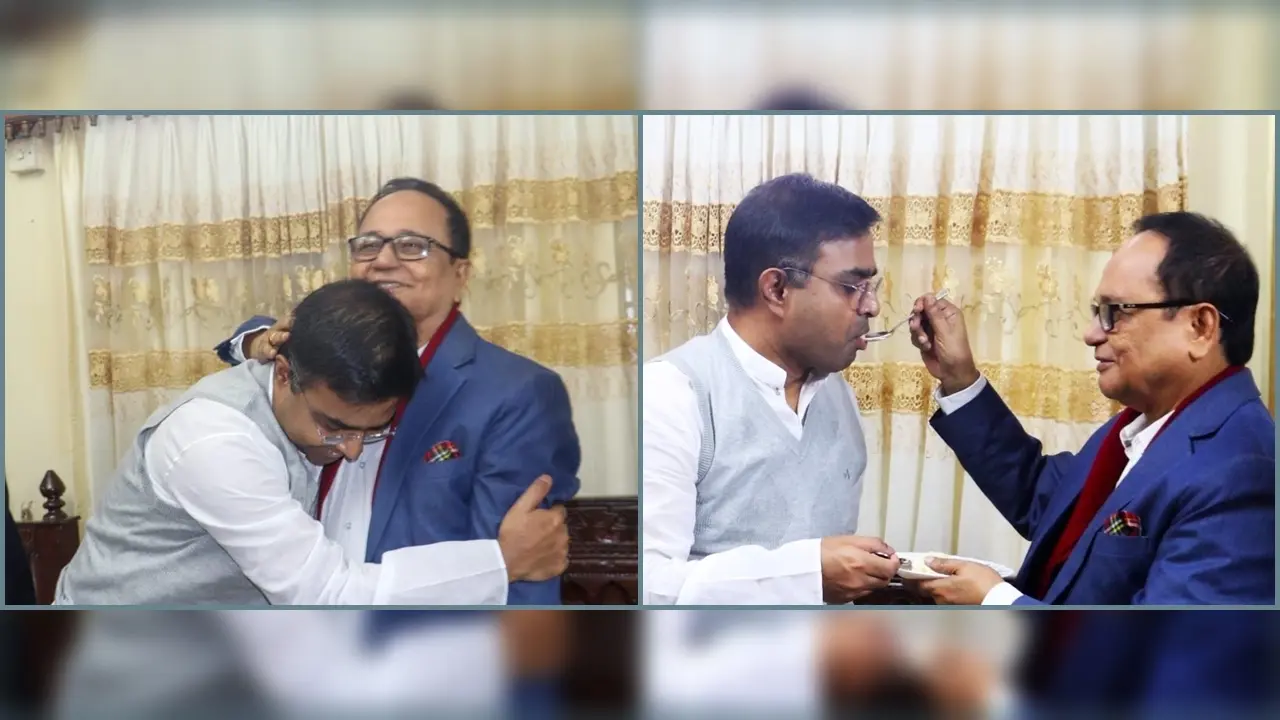 কাজী ফিরোজ রশীদের বাসায় সাঈদ খোকন