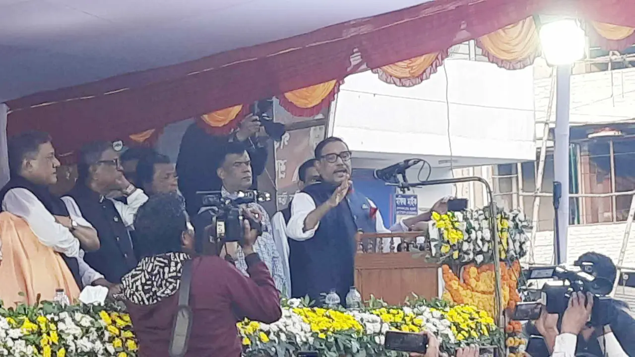 বিএনপি লাল কার্ড খেয়ে এখন মাঠের বাইরে : ওবায়দুল কাদের