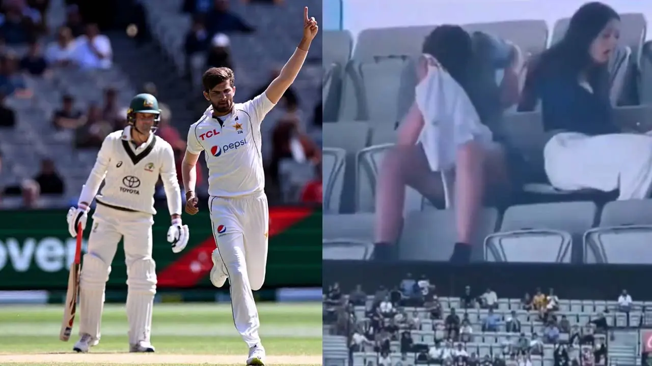 পাকিস্তান-অস্ট্রেলিয়া টেস্ট : গ্যালারিতে অপ্রস্তুত অবস্থায় যুগল