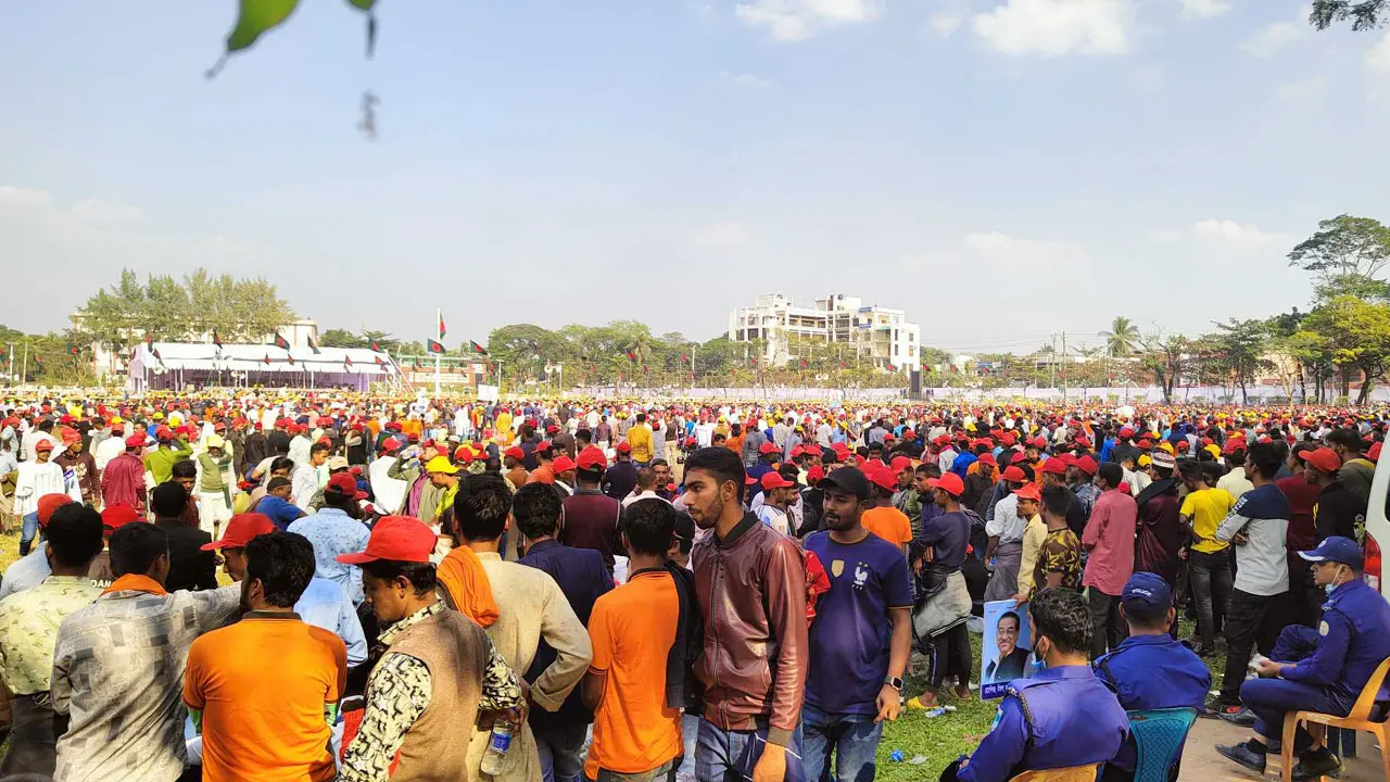 বরিশালে আওয়ামী লীগের জনসভা শুরু