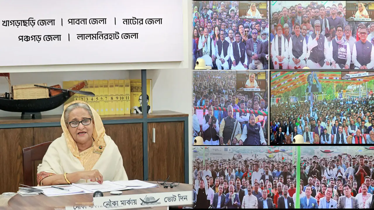 কাঁচাগোল্লা তো পেলাম না, নাটোরের নেতাদের উদ্দেশে প্রধানমন্ত্রী 