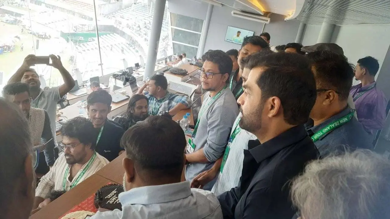 প্রেসবক্সে তামিম ইকবাল