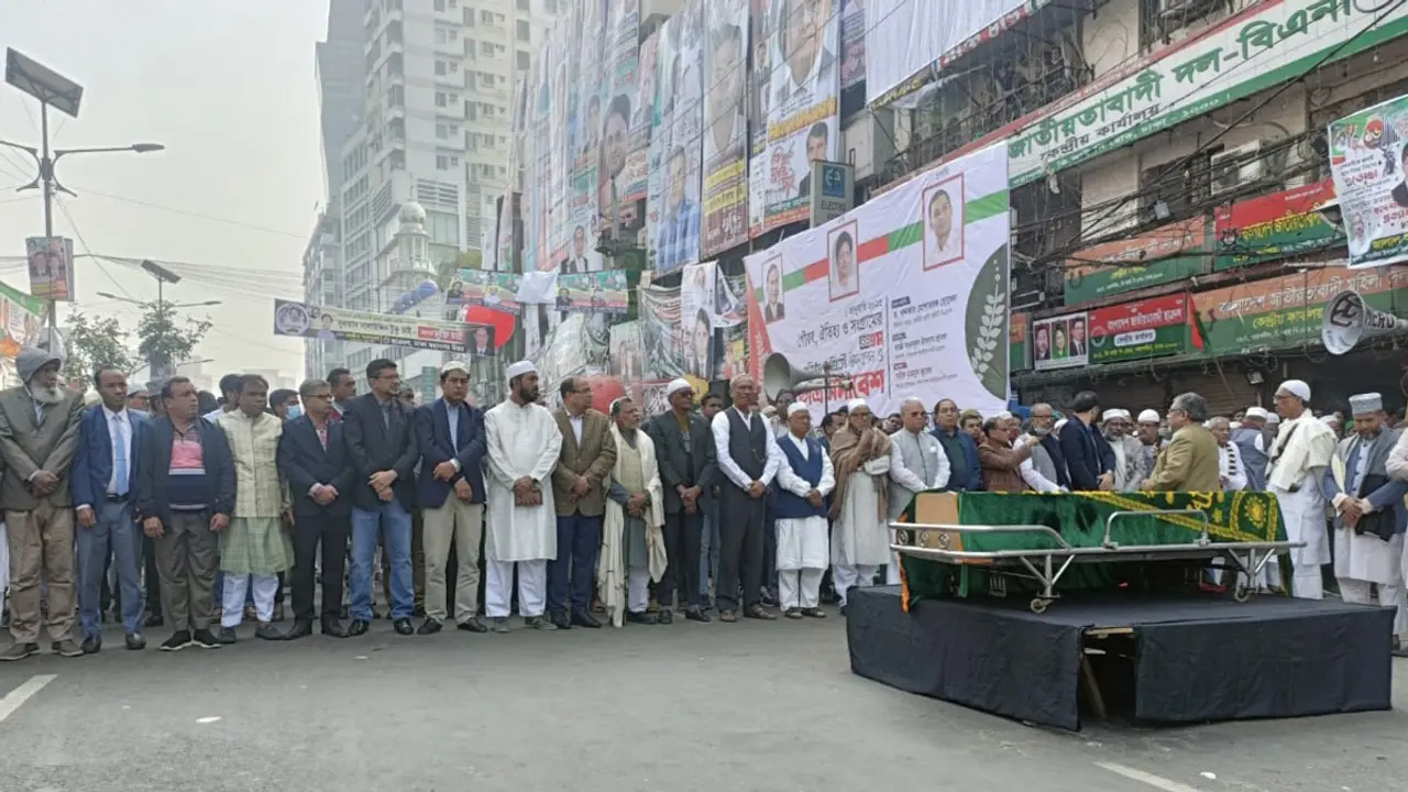 নয়াপল্টনে খন্দকার মাহবুবের তৃতীয় জানাজা অনুষ্ঠিত