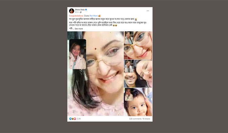 নায়িকা শিরিন শিলার সেই পোস্ট