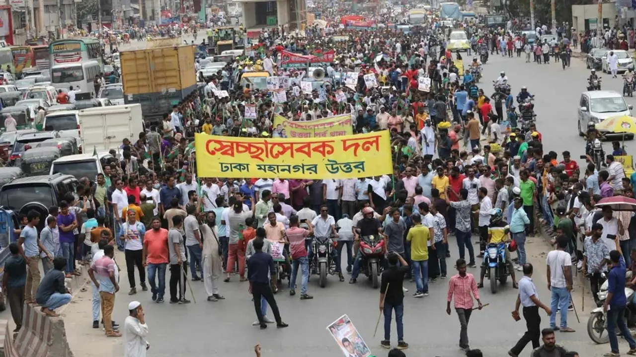 বিএনপির পদযাত্রায় ‘অচলপ্রায়’ ঢাকা