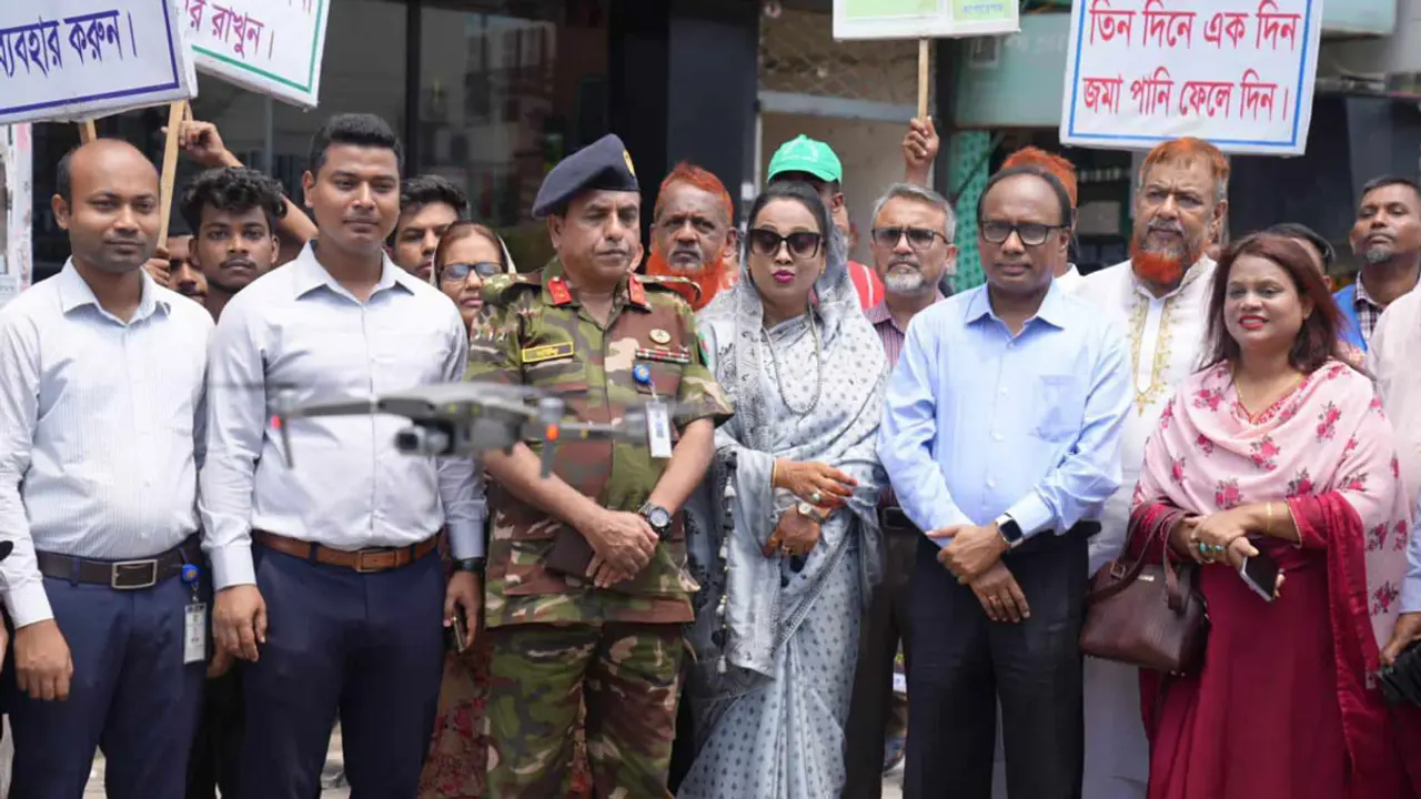মশার উৎস খুঁজতে ডিএনসিসি এলাকায় ড্রোন ব্যবহার