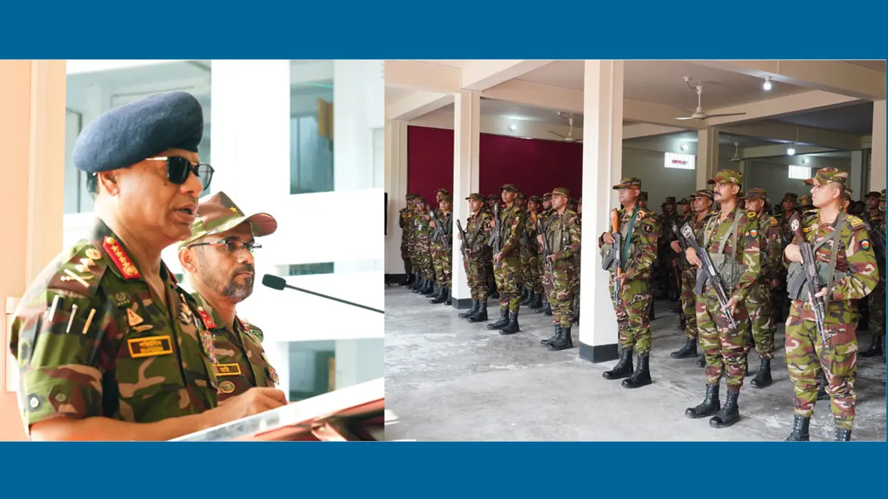 পার্বত্য চট্টগ্রামের বান্দরবান রিজিয়ন পরিদর্শনে সেনাবাহিনী প্রধান