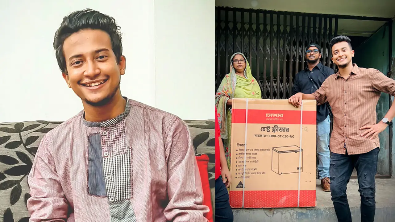 বৃদ্ধাশ্রমে ‘ডিপ ফ্রিজ’ উপহার দিলেন তাসরিফ
