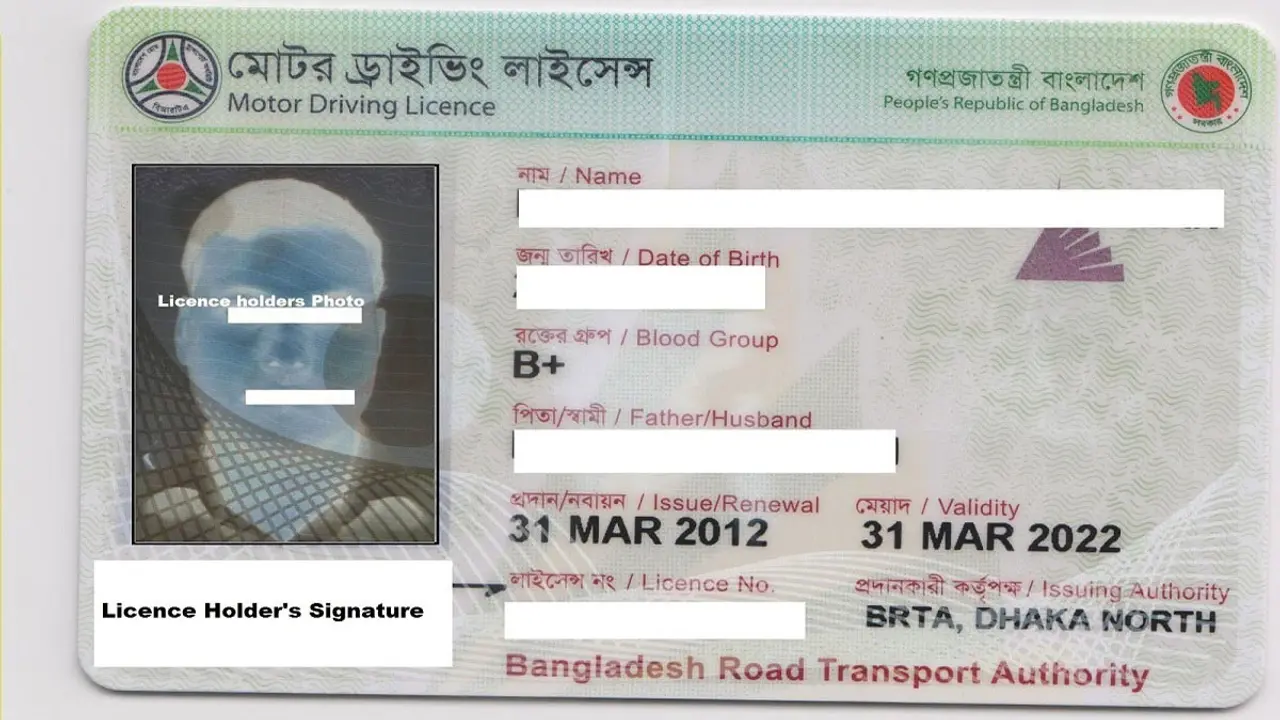 ড্রাইভিং লাইসেন্সের বিভিন্ন সেবায় যত টাকা লাগবে