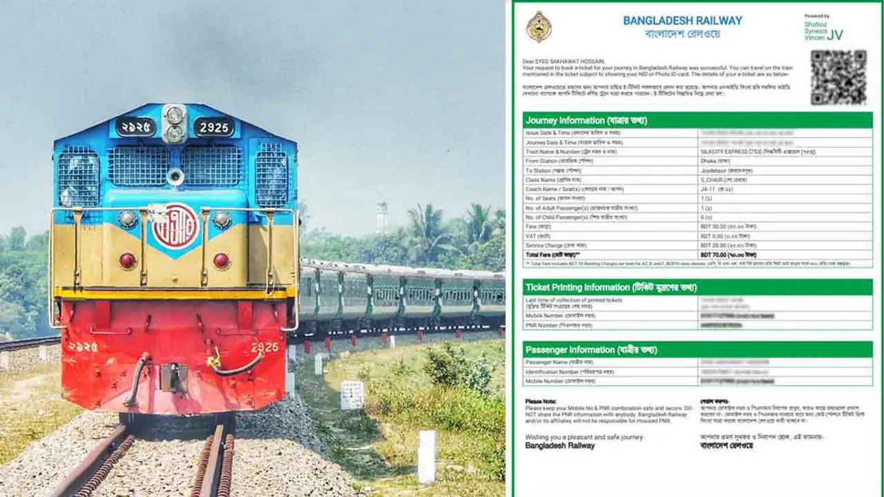 ট্রেনের টিকিট অনলাইনে কিনবেন যেভাবে