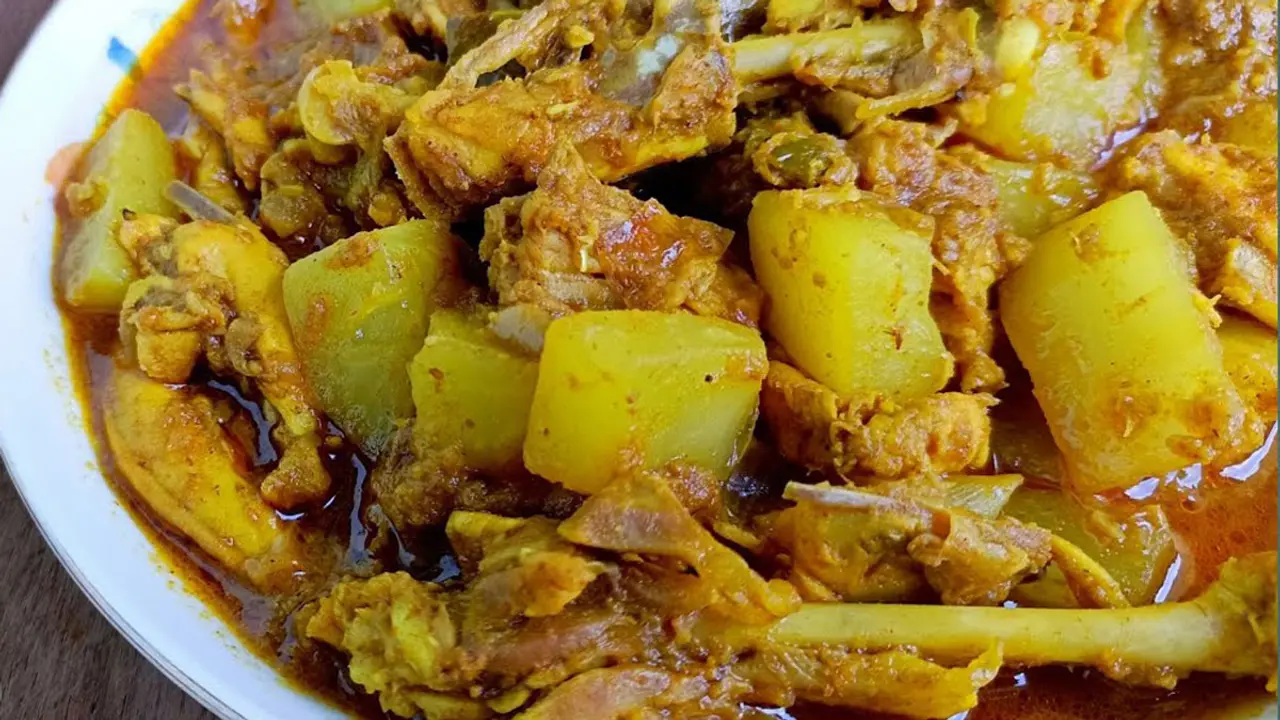 সাহরির জন্য পেঁপে দিয়ে মুরগির মাংস রান্নার রেসিপি