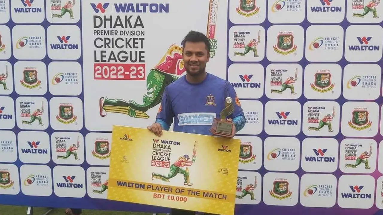 ট্রল-সমালোচনা ঠেলে সাব্বিরের সেঞ্চুরি, জিতল রূপগঞ্জ