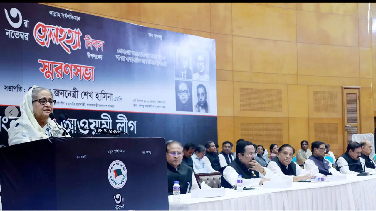 বিএনপি কাকে নিয়ে নির্বাচন করবে, প্রশ্ন শেখ হাসিনার
