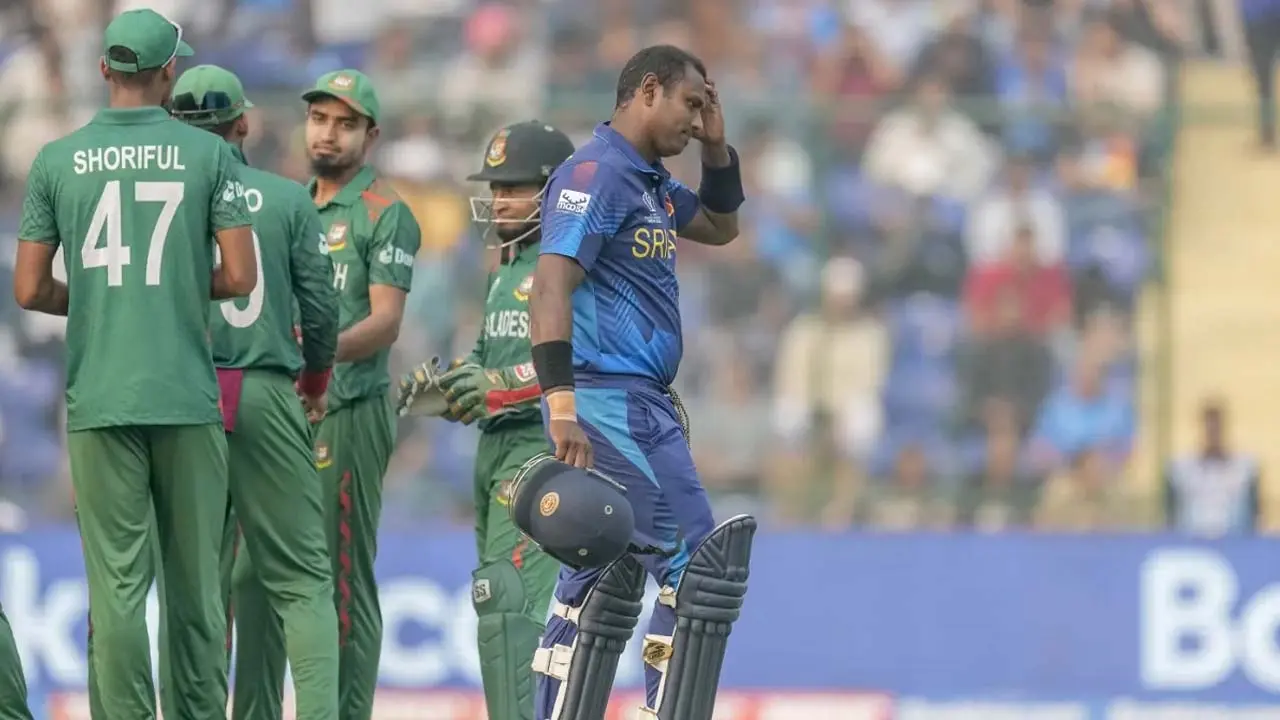 ইতিহাসে প্রথম টাইমড আউট ম্যাথিউস, ক্রিকেটের নিয়ম কী বলে?