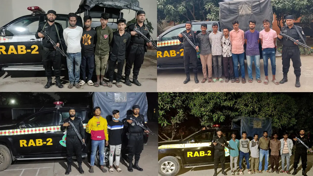 মোহাম্মদপুরে ডাকাতি-ছিনতাইয়ের অভিযোগে গ্রেপ্তার ২৪