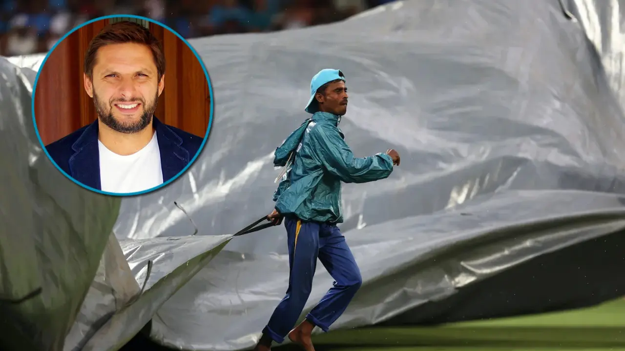 পাকিস্তান ম্যাচে বৃষ্টি দেখে যা বললেন আফ্রিদি