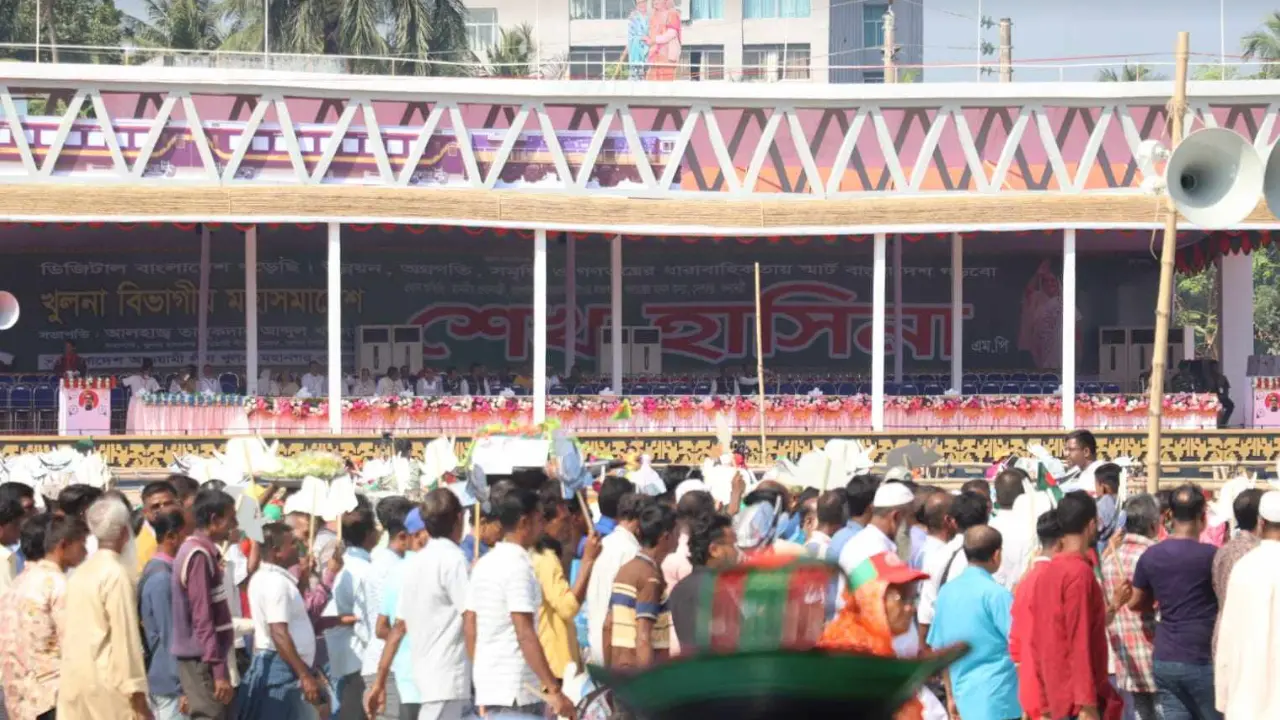 খুলনায় আওয়ামী লীগের বিভাগীয় মহাসমাবেশ শুরু