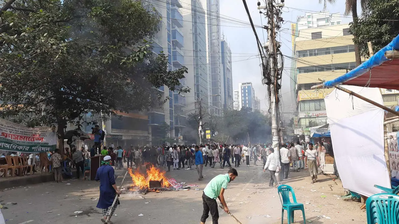 বিজয়নগরে পুলিশের সাথে বিএনপির সংঘর্ষ