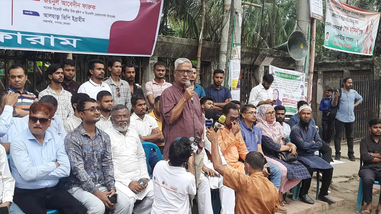 ‘২৮ অক্টোবর ১৭ হাজার প্রাণ দেব, তবুও ক্ষমতায় থাকতে দেব না’
